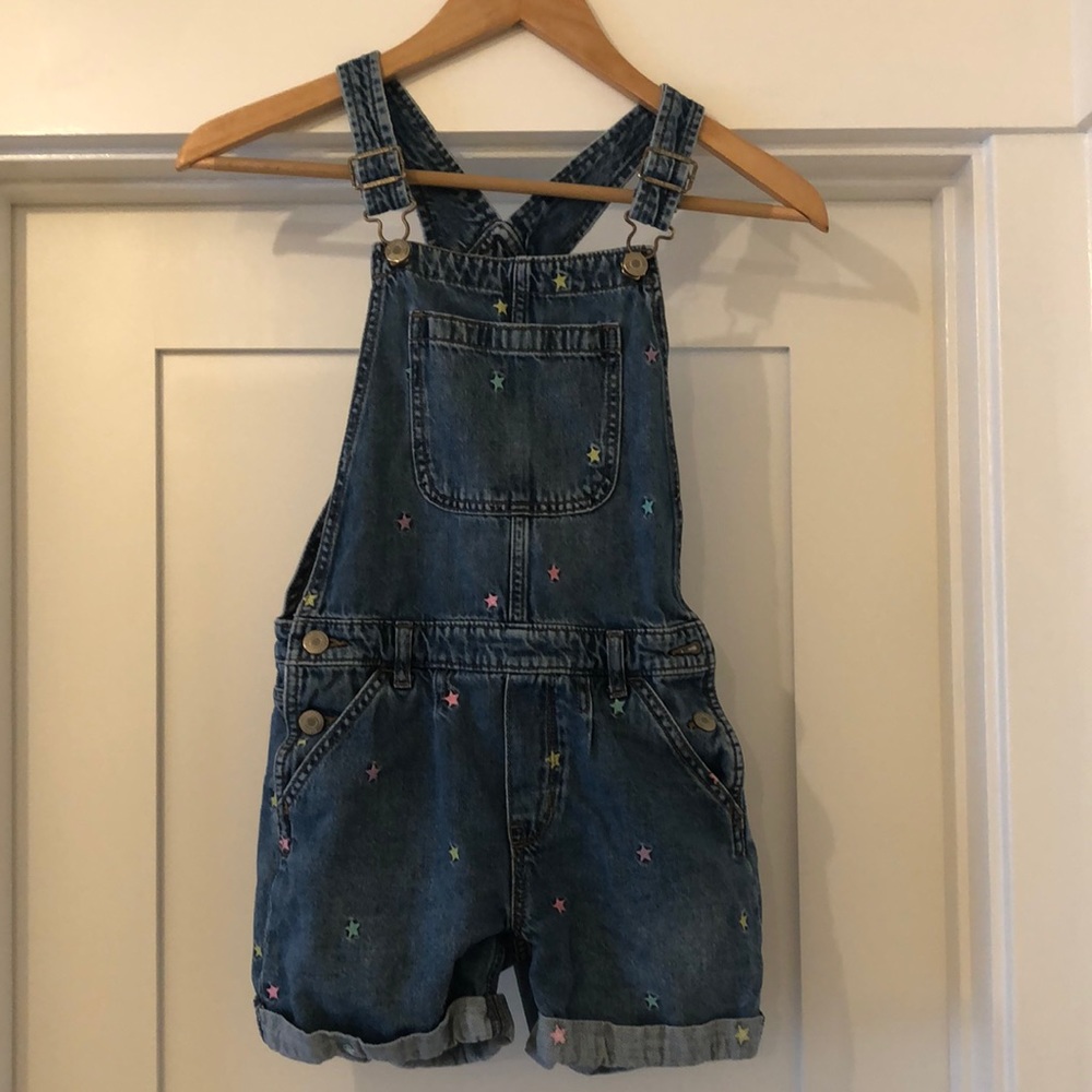 Gap girls embroidered star short overall